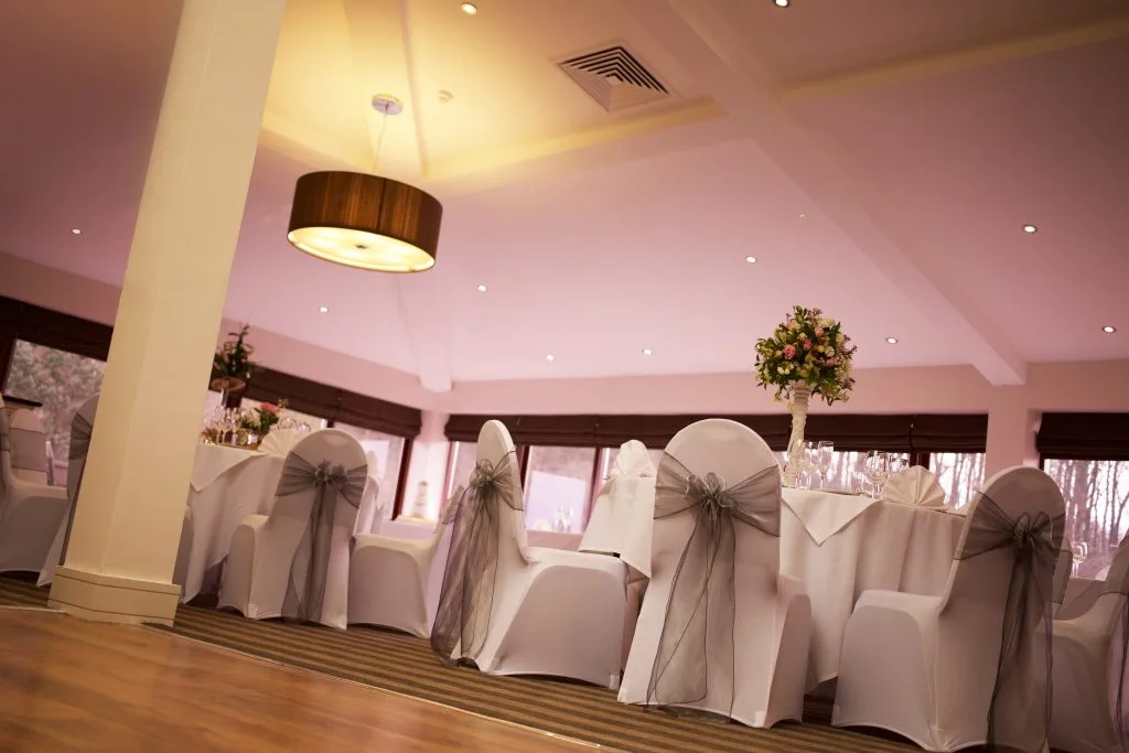 ambient lighting at a wedding venue in calverton